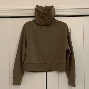 Zara High Funnel Neck Sweatshirt